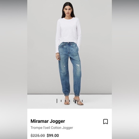 rag & bone Pants - Rag & bone Miramar trompe l'oeil distressed Jena sweatpants